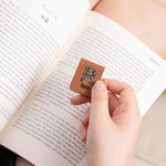 Marque-page magnétique en cuir PU avec nom Cadeau d'anniversaire et de Noël pour les amoureux des livres