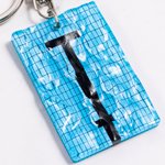 Personalisierte Schwimmbad Wasser Ripples Schlüsselanhänger mit eingraviertem Namensschild Geburtstag Jahrestag Geschenk für Schwimmer Schwimmen Liebhaber