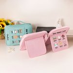 Personalised God Says I Am Redeemed Loved Portable Bible Storage Bag with Pen Slot and Zipper Bible Reading Christmas Birthday Gift for Christians