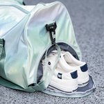 Gepersonaliseerde Holografische Waterdichte Naam Weekendtas met Schouderriem en Schoenvak Reisbenodigdheden Verjaardagscadeau voor Meisjes Vrouwen