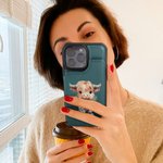 Personalisierte Geburt Blume Hochland Kuh PU Leder Flip Wallet Handyhülle für iPhone mit Namen RFID-Blockierung Karteninhaber Geburtstag Geschenk für Frauen