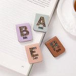 Marque-page magnétique en cuir PU avec nom Cadeau d'anniversaire et de Noël pour les amoureux des livres