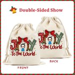 Personalisierte Freude an der Welt Cartoon Charakter Geschenk Tasche mit Kordelzug Weihnachten Party Geburtstag Geschenk für Familie Freunde