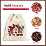 Personalisierte Freude an der Welt Cartoon Charakter Geschenk Tasche mit Kordelzug Weihnachten Party Geburtstag Geschenk für Familie Freunde