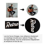 Tapis de Platine Personnalisé avec Votre Logo Imprimé en Quadrichromie Cadeau Anniversaire pour les Musiciens Amateurs de Vinyle