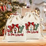 Personalisierte Freude an der Welt Cartoon Charakter Geschenk Tasche mit Kordelzug Weihnachten Party Geburtstag Geschenk für Familie Freunde