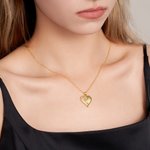 Personalized Angel Wing Heart Pendant Necklace with Birthstone and Engraved Name Dainty Family Jewelry Birthday Anniversary Gift for Women