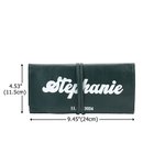 Personalizzato in pelle nome pennello trucco Pouch Barrel con 14 pezzi pennelli trucco regalo di compleanno per le donne