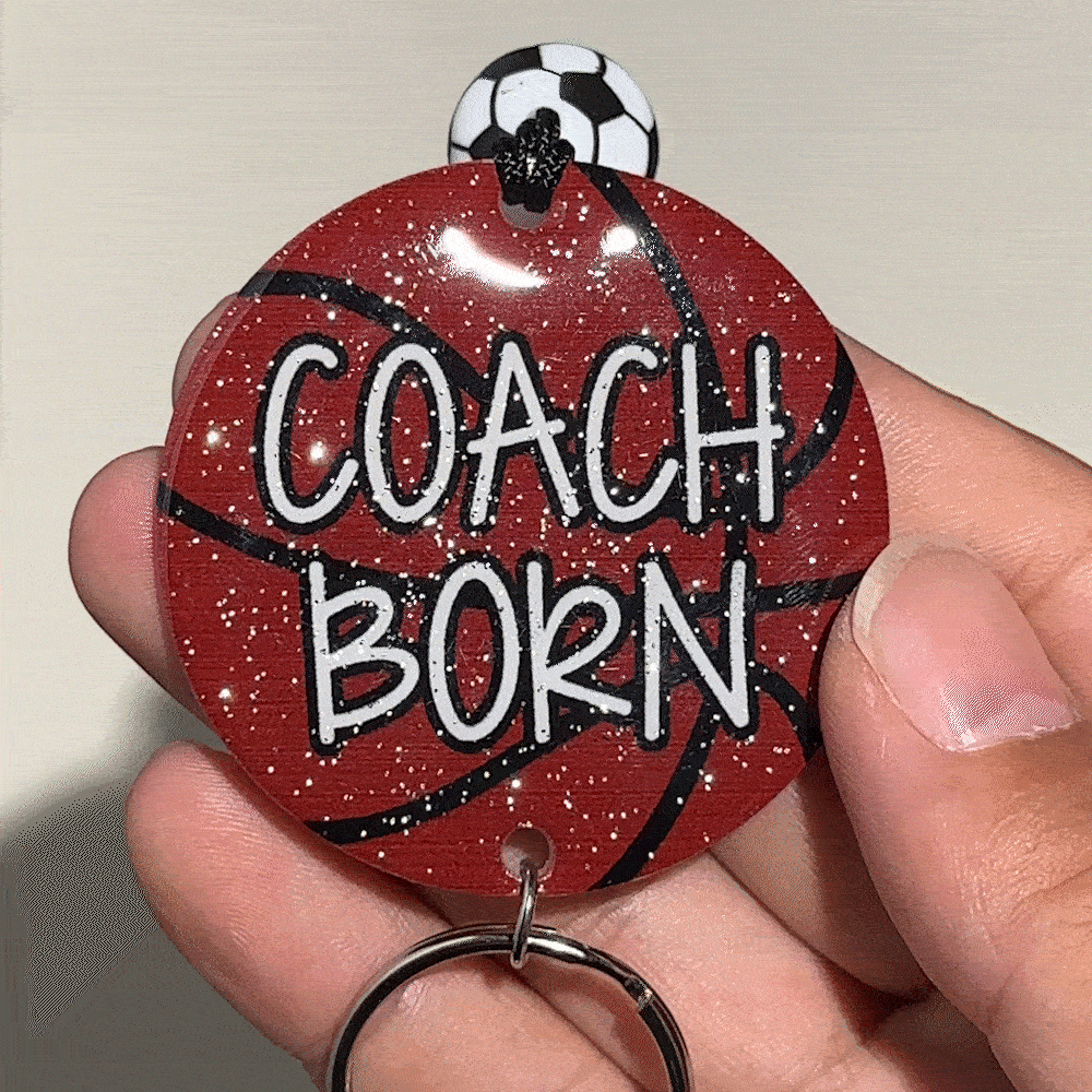 Personalizzato Glitter basket pallavolo perline sport cordino con nome Back to School regalo di apprezzamento per gli amanti dello sport Coach Team