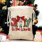 Personalisierte Freude an der Welt Cartoon Charakter Geschenk Tasche mit Kordelzug Weihnachten Party Geburtstag Geschenk für Familie Freunde