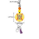 Personalizzato Glitter basket pallavolo perline sport cordino con nome Back to School regalo di apprezzamento per gli amanti dello sport Coach Team