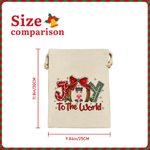 Personalisierte Freude an der Welt Cartoon Charakter Geschenk Tasche mit Kordelzug Weihnachten Party Geburtstag Geschenk für Familie Freunde