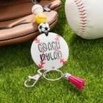 Personalizzato Glitter basket pallavolo perline sport cordino con nome Back to School regalo di apprezzamento per gli amanti dello sport Coach Team