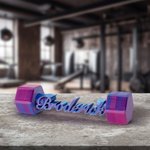 Brighten Your Space Lift Your Spirit - Personalized 3D Printing Name Dumbbell Desk Decor