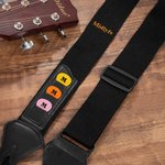 Gepersonaliseerde Verstelbare Oxford Gitaarriem en 12 stuks Plectrums met Geborduurde Naam Muziek Gear Accessoires Verjaardagsgeschenk voor Gitarist Muzikant