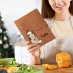 Taccuino A5 personalizzato in pelle PU tasca interna fiore di nascita 80 pagine personaggio cartone animato regalo speciale per mamma o nonna