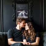 Personalized In This Life And The Next Ghost Art Print with Names Alternative Gothic Wall Decor Romantic Wedding Anniversary Gift for Couple