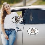 Aimant de voiture personnalisé avec texte du logo Décoration de voiture Promotion de la marque Cadeau publicitaire pour les entreprises
