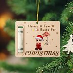 Porte carte d'argent personnalisé avec nom et fleur de naissance Cadeau de Noël pour la famille et les amis
