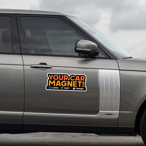 Aimant de voiture personnalisé avec texte du logo Décoration de voiture Promotion de la marque Cadeau publicitaire pour les entreprises