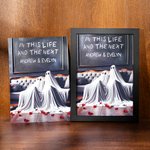 Personalized In This Life And The Next Ghost Art Print with Names Alternative Gothic Wall Decor Romantic Wedding Anniversary Gift for Couple