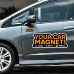 Aimant de voiture personnalisé avec texte du logo Décoration de voiture Promotion de la marque Cadeau publicitaire pour les entreprises