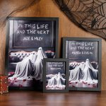 Personalized In This Life And The Next Ghost Art Print with Names Alternative Gothic Wall Decor Romantic Wedding Anniversary Gift for Couple