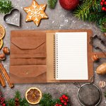 Taccuino A5 personalizzato in pelle PU tasca interna fiore di nascita 80 pagine personaggio cartone animato regalo speciale per mamma o nonna