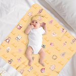 Personlig klassisk eventyrkarakterer Navn Mykt swaddle teppe og hatt sett Baby shower dåpsgave til nyfødt