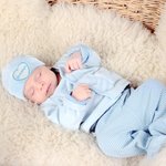Personalisierte Streifen Säuglingskrankenhaus Mütze Beanie mit gesticktem Namen Neugeborenes Baby Dusche Geschenk für Baby Jungen Mädchen