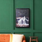 Personalized In This Life And The Next Ghost Art Print with Names Alternative Gothic Wall Decor Romantic Wedding Anniversary Gift for Couple