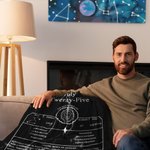 Manta personalizada de signo del zodiaco con fecha de nacimiento, nombre, número de la suerte y descripción de la personalidad Regalo de cumpleaños pa