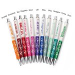 Personalisierter Einziehbarer Stethoskop-Design Glitzer Kugelschreiber mit Namen 2er Set Dankeschön Geschenk für Mediziner Pflegepersonal