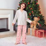 Personalised Childlike Nutcracker Fairy Ballet Girl Elastic Pyjama Pants with Name Multicolour Birthday Christmas Gift for Family Kids