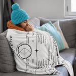 Manta personalizada de signo del zodiaco con fecha de nacimiento, nombre, número de la suerte y descripción de la personalidad Regalo de cumpleaños pa