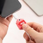 Personalised 3D Luminous Cute Monster Magnetic Cable Protector Name Tag with 1.5m Charging Cable for iPhone USB Type C Birthday Gift for Family Friend