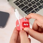 Personalised 3D Luminous Cute Monster Magnetic Cable Protector Name Tag with 1.5m Charging Cable for iPhone USB Type C Birthday Gift for Family Friend