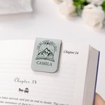 Livre Fantasy Dragon Velaris Sword Design Clip Signet Magnétique avec Nom Cadeau d'Anniversaire pour Amoureux du Livre Bookworm