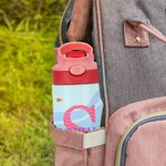 Bottiglia d'acqua isolata da 12 oz con iniziali e nome Regalo di compleanno per la scuola per ragazzi e ragazze