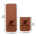 Personalized Book Dragon Floral Moon Castle Magnetic Leather Bookmark Clip with Name Reading Stationery Supplies Birthday Gift for Book Lovers