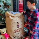 Personalised Cartoon Character Christmas Delivery Santa Sack Drawstring Treat Bag with Name Christmas Party Favor Gift for Kids Family 7