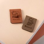 Personalized Book Dragon Floral Moon Castle Magnetic Leather Bookmark Clip with Name Reading Stationery Supplies Birthday Gift for Book Lovers