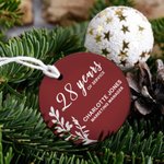 Ornamento in ceramica multicolore personalizzato con nome e titolo del lavoro Regalo di Natale decorativo per la festa di pensionamento per amici di f
