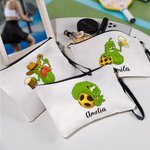 Sac de maquillage avec bracelet pour accessoires de voyage Cadeau d'anniversaire pour les amoureux du pickleball