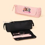 Personalised Scissor Leopard Print Portable Hair Tool Storage Bag with Heat Resistant Mat and Name Birthday Travel Accessories Gift for Women