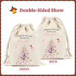 Personalised A Magical Christmas Delivery Pink Fairy Drawstring Bag with Name Christmas Gift for Girls
