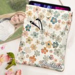 Funda protectora para libros Pastoral Wildflowers personalizada con nombre y bolsillo frontal Regalo de cumpleaños para los amantes de los libros