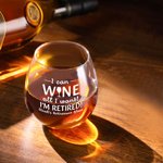 Gepersonaliseerd I'm Retired Old Fashioned Rock Whiskey Glas met Naam Pensioen Vaderdag Cadeau voor Man