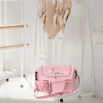 Sac de Voyage Imperméable à Compartiments Multiples Personnalisé avec Nom et Ballerine à Bandoulière Cadeau d'Anniversaire pour Passionnées de Danse