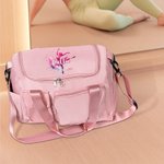 Personalised Watercolour Ballerina Street Dancer Large Travel Duffel Bag with Name and Multi Compartment Birthday Gift for Dance Lover